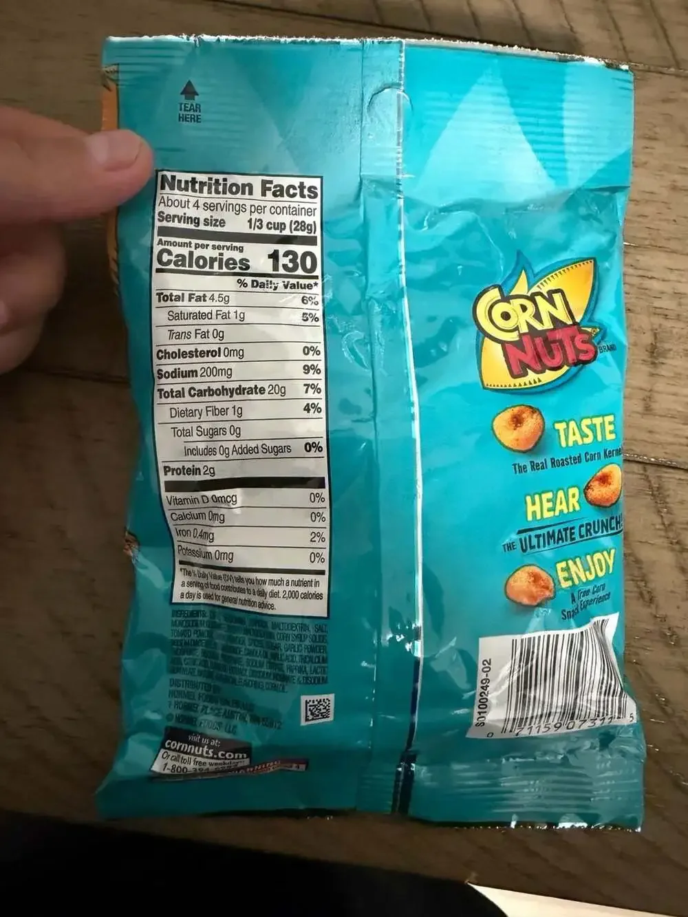 Corn Nuts Ranch Crunchy Corn Kernels Snack 4 oz (11bags)